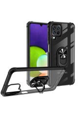 Galaxy M32 Kılıf BSAY Mola Kapak - Siyah Kırmızı