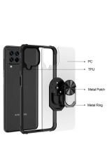 Galaxy M32 Kılıf BSAY Mola Kapak - Siyah Kırmızı