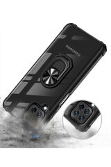Galaxy M32 Kılıf BSAY Mola Kapak - Siyah Kırmızı