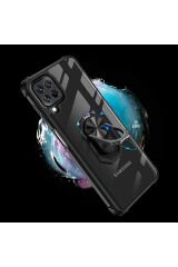 Galaxy M32 Kılıf BSAY Mola Kapak - Siyah Kırmızı