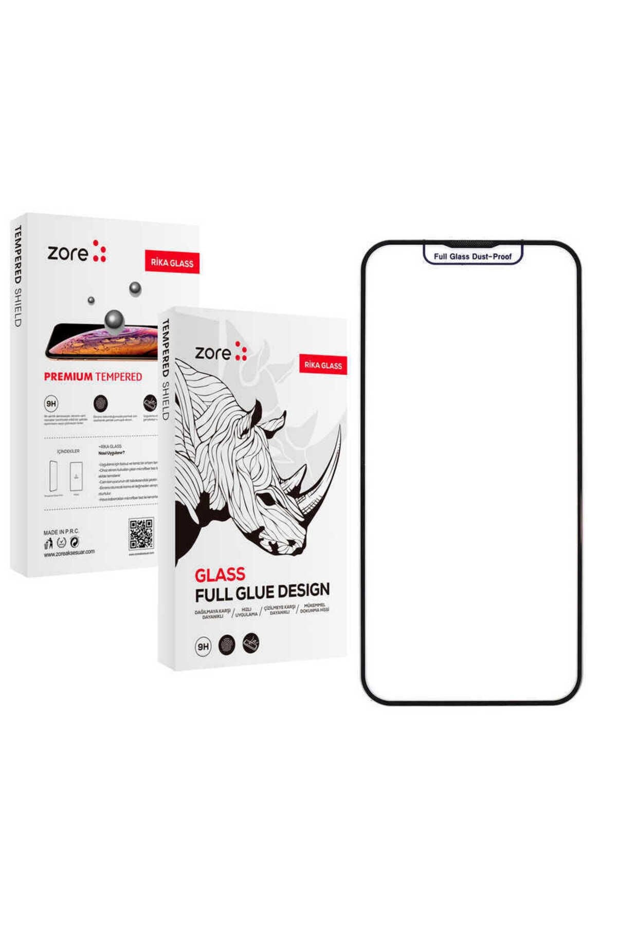 iPhone 12 Uyumlu BSAY Rika Premium Temperli Cam Ekran Koruyucu
