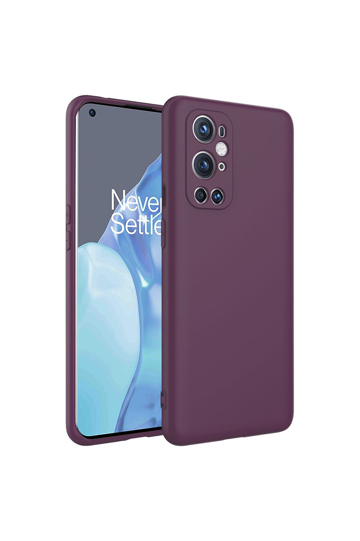 One Plus 9 Pro Kılıf ASMA Mara Lansman Kapak - Koyu Mor Koyu Mor