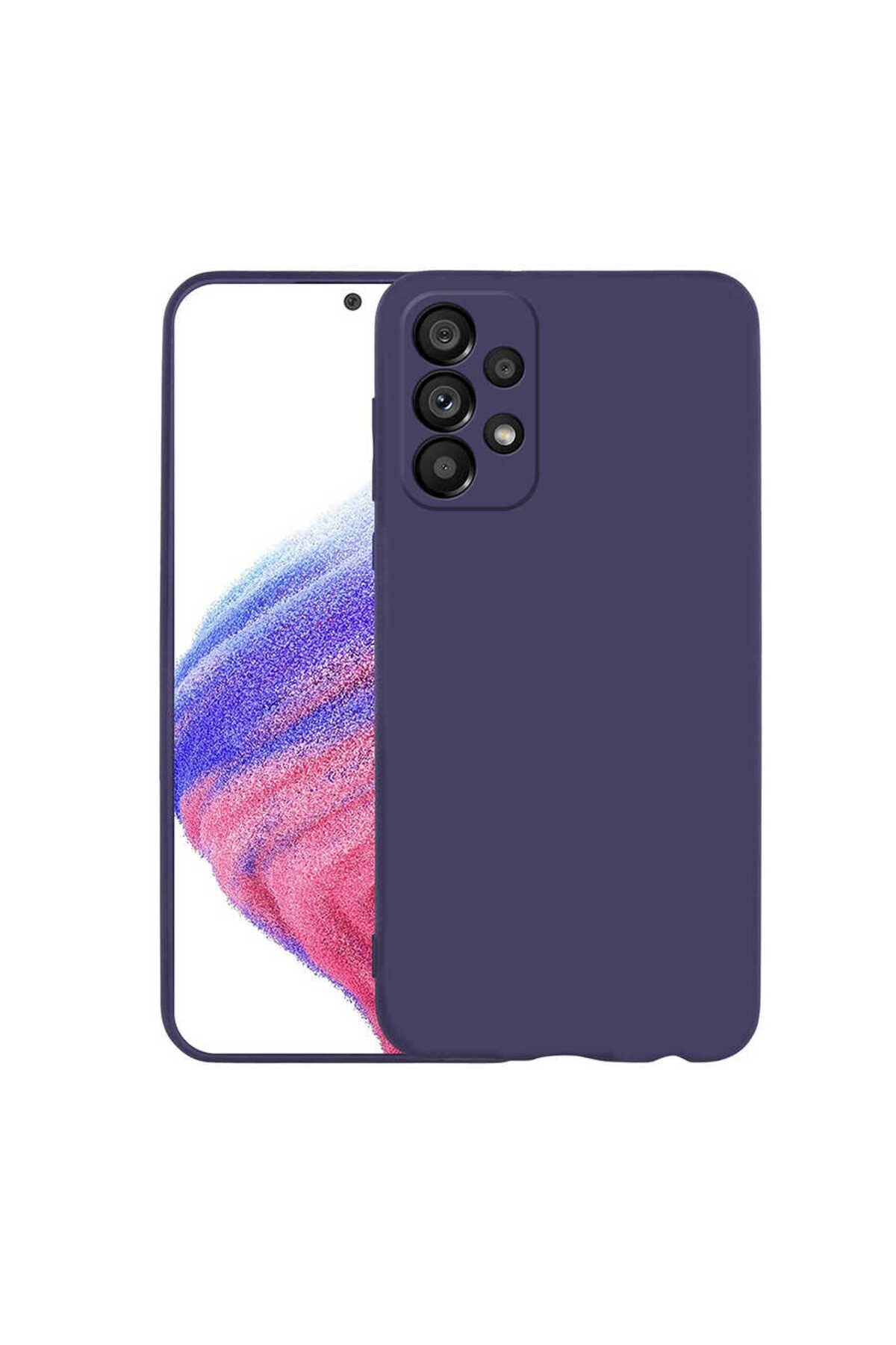 Galaxy A33 5G Kılıf BSAY Premier Silikon Kapak - Mürdüm Lacivert