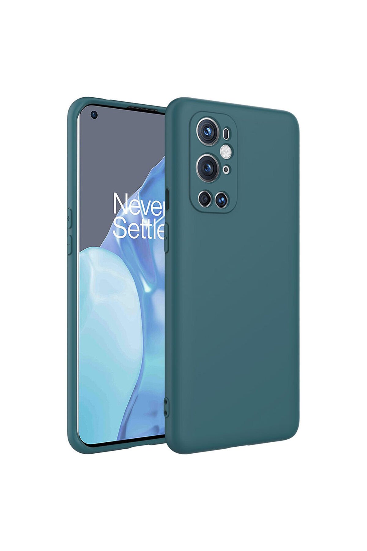 One Plus 9 Pro Kılıf BSAY Mara Lansman Kapak - Koyu Yeşil Koyu Yeşil