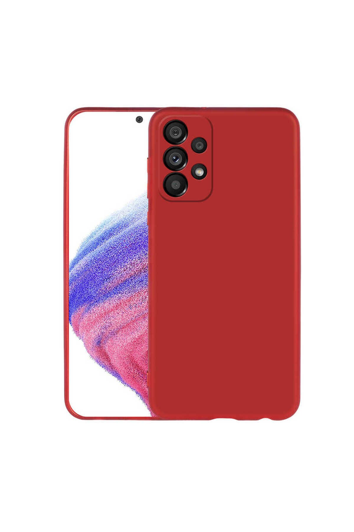 Galaxy A33 5G Kılıf BSAY Premier Silikon Kapak - Mürdüm Kırmızı