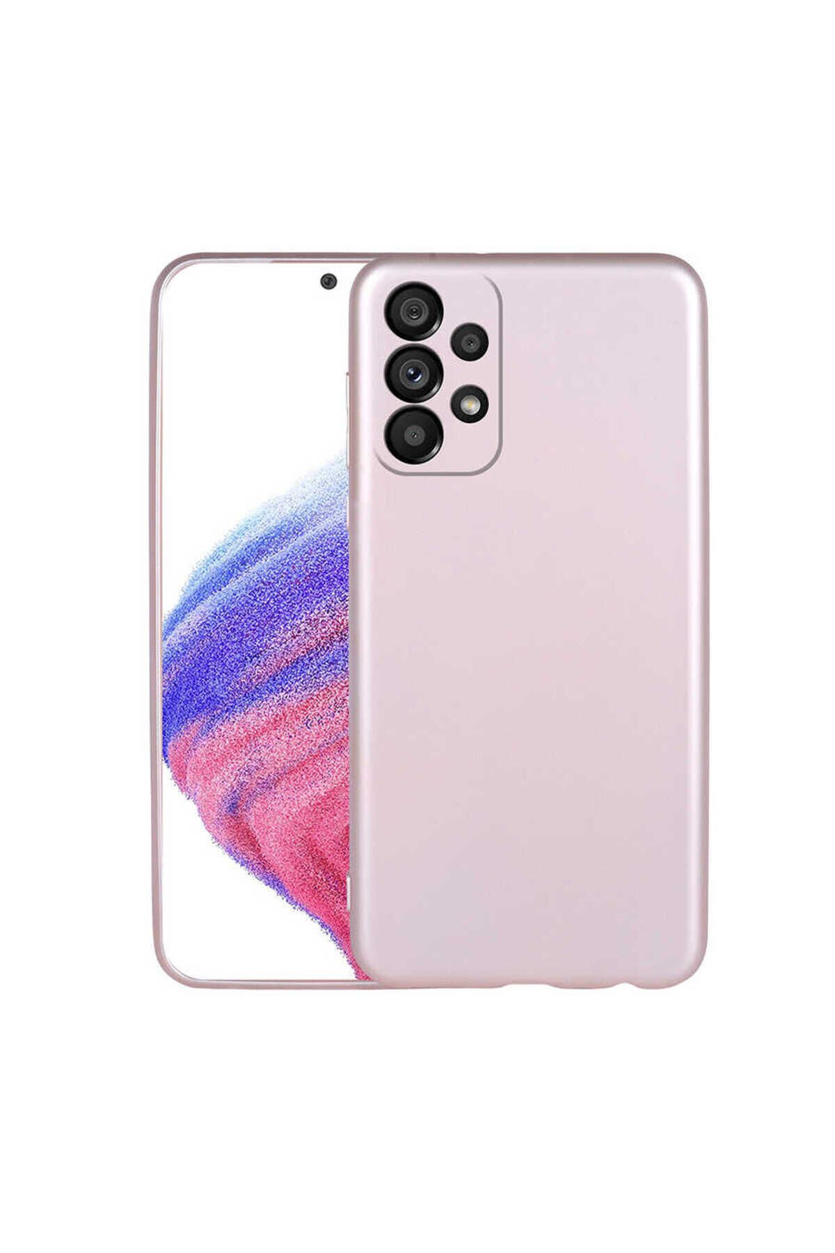 Galaxy A33 5G Kılıf BSAY Premier Silikon Kapak - Mürdüm Rose Gold