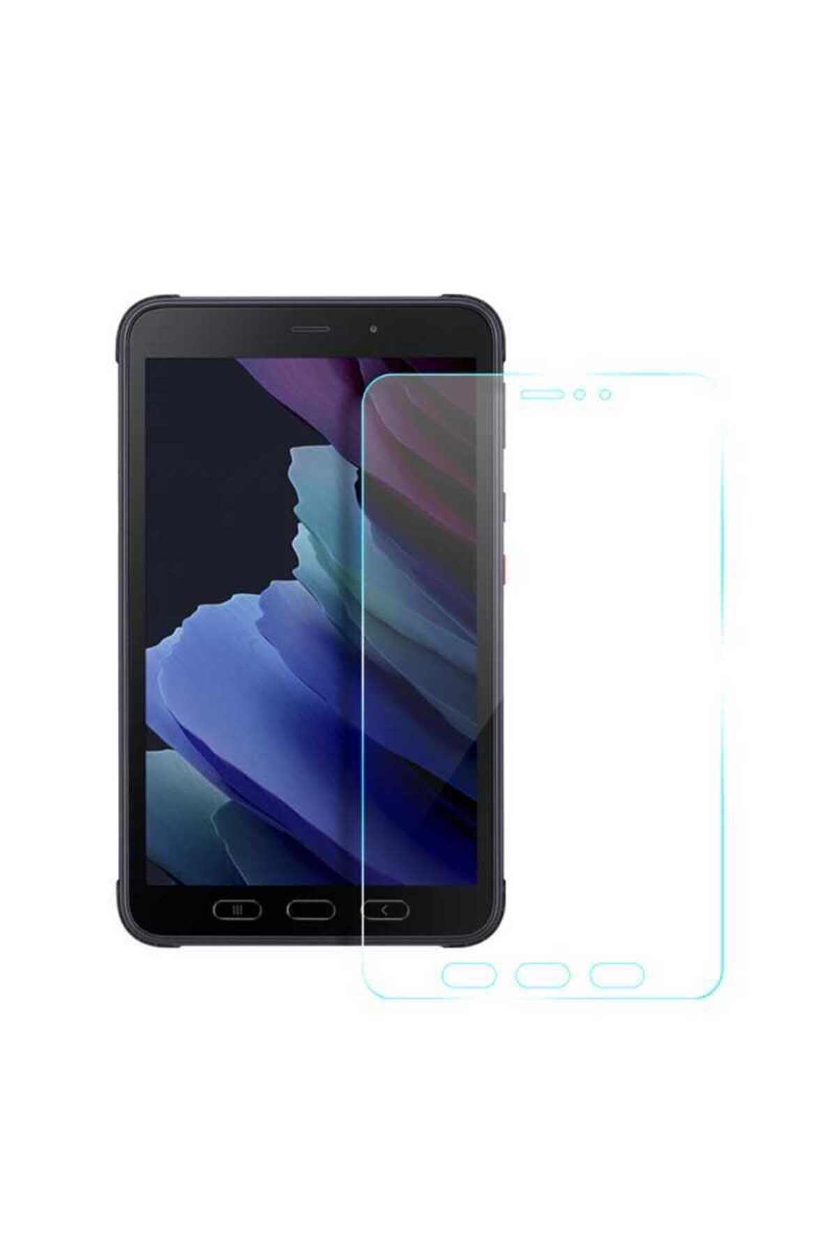 Galaxy Tab Active 3 T577 Uyumlu BSAY Tablet Temperli Cam Ekran Koruyucu-Renksiz Renksiz