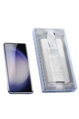 Galaxy S25 Ultra Zore Kolay Uygulama Aparatlı Easy Body Ekran Koruyucu - Şeffaf