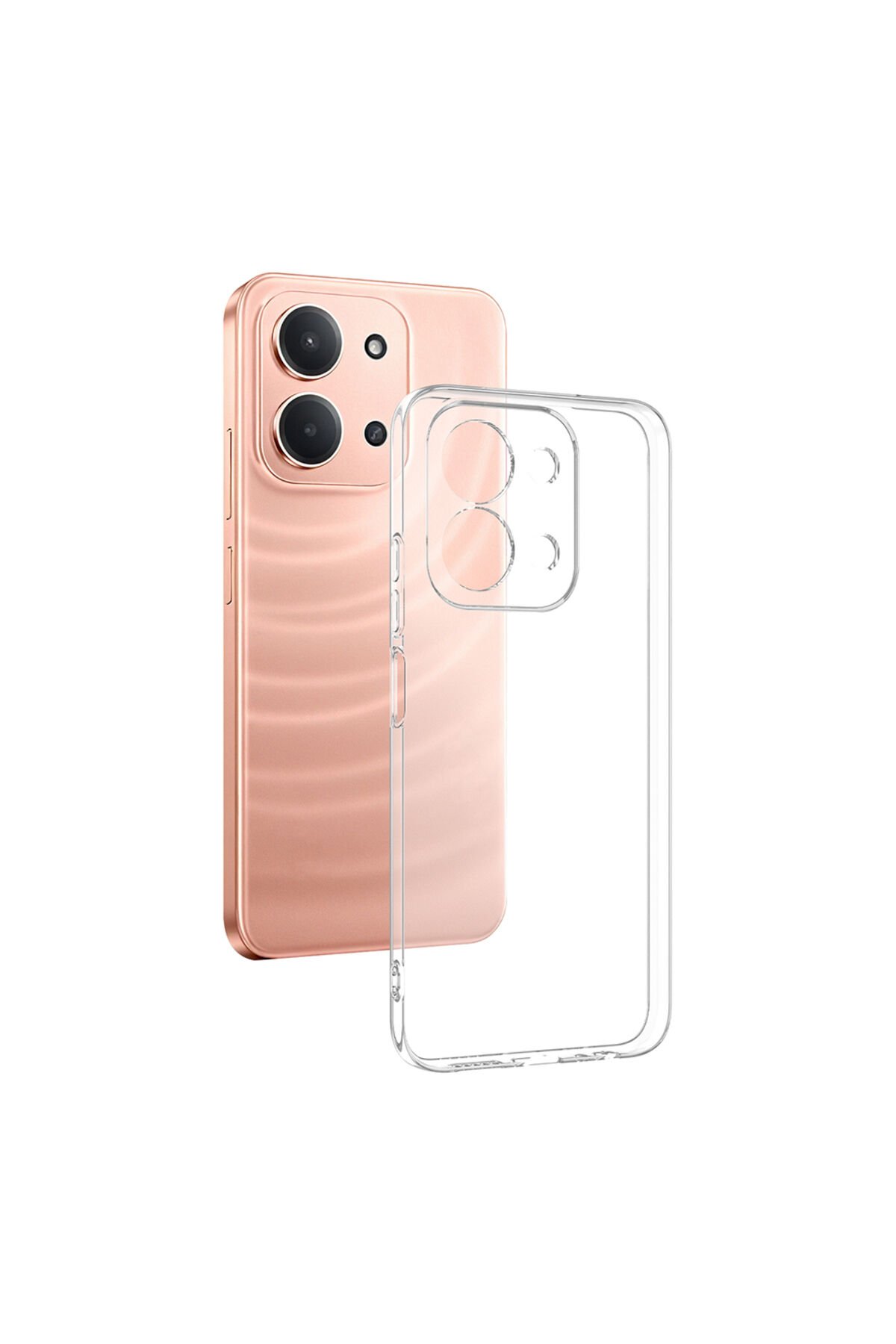 Redmi 15C Kılıf BSAY Süper Silikon Kapak - Şeffaf Şeffaf